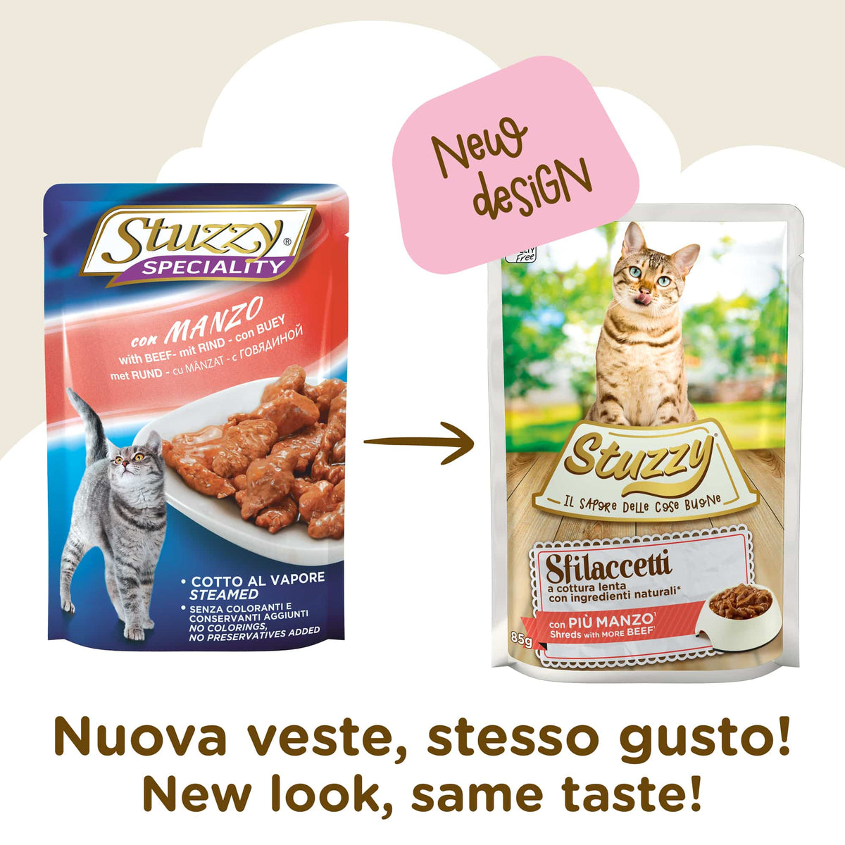 Cibo umido per gatti Stuzzy Cat Speciality manzo, busta 85 g – immagine 2