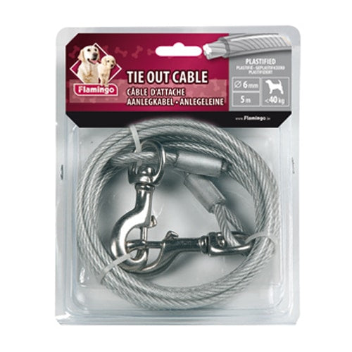 Cavo plastificato di fissaggio, 5 m, 6 mm