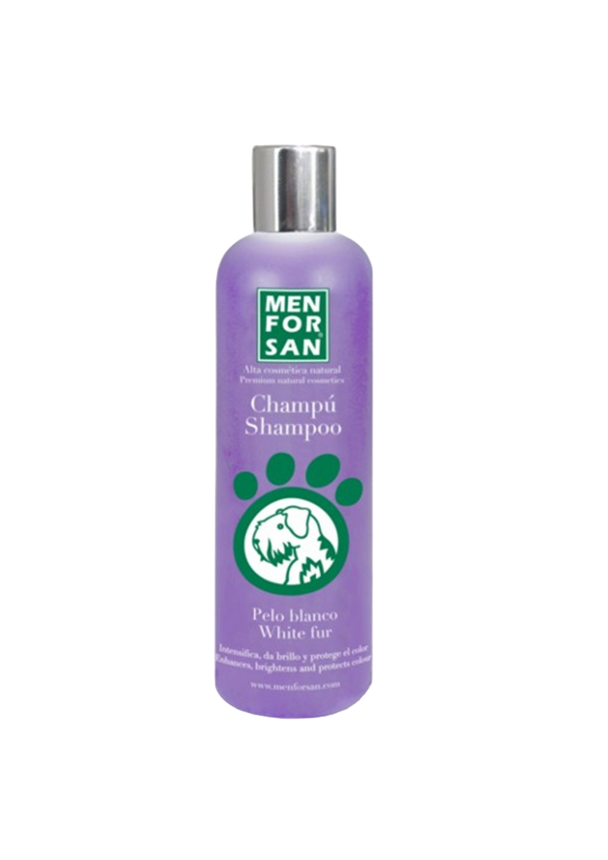 Shampoo per cani a pelo bianco Menforsan