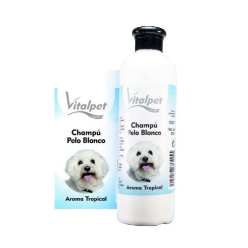 Shampoo per cani a pelo bianco