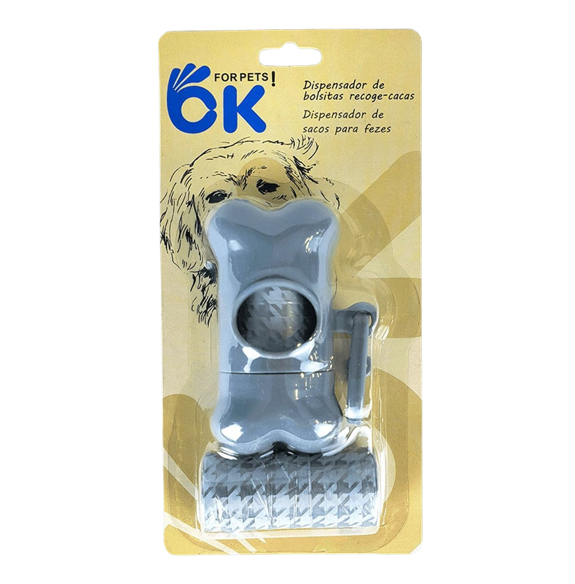 Dispenser di sacchetti per cani con 2 rotoli inclusi