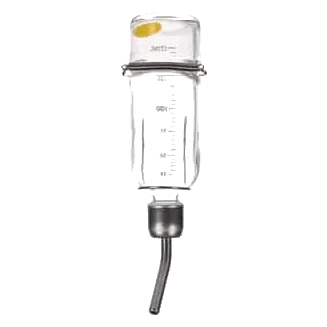 Beverino in vetro per roditori, taglia 1 piccola, 175 ml