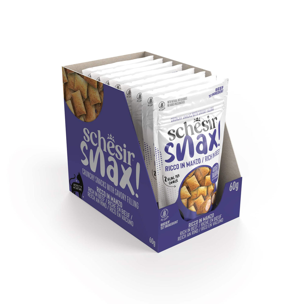 Schesir Snax snack manzo per gatti, 60 g – immagine 2