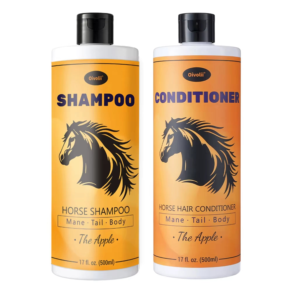 Shampoo e balsamo per cavalli alla mela, 500 ml – vista 8