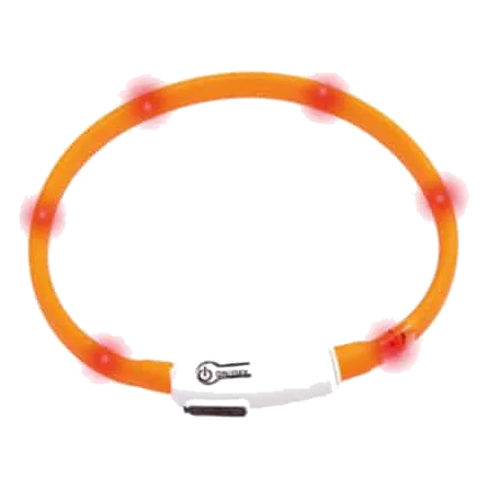 Collare LED per gatti, arancione