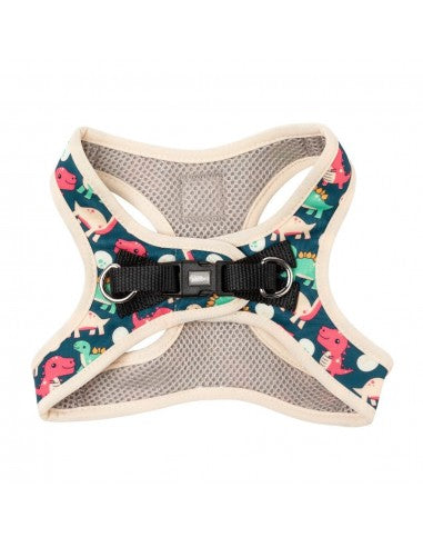 Pettorina step-in per cani FuzzYard Dinosaur Land traspirante