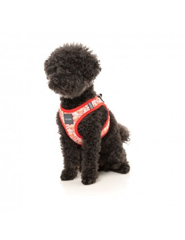 Pettorina step-in per cani FuzzYard Hey There Sweetie traspirante e riflettente