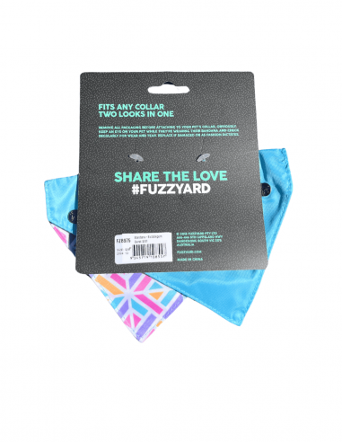 Bandana per cani reversibile FuzzYard Bubblegum Burst taglia S/M