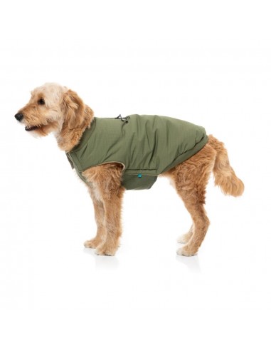 Bomber imbottito per cani FuzzYard verde cachi