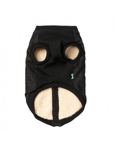 Giacca di jeans con pettorina per cani FuzzYard Kojima nera