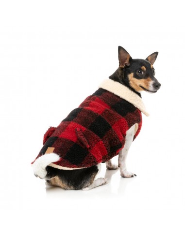 Cappottino per cani FuzzYard Lumberjack 25 rosso