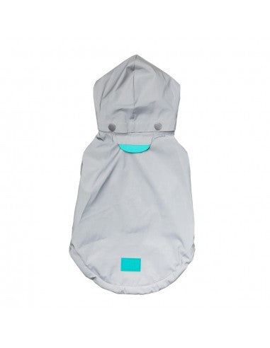 Impermeabile con cappuccio per cani FuzzYard Evo riflettente