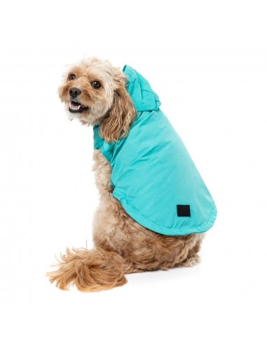 Impermeabile con cappuccio per cani FuzzYard Evo verde petrolio