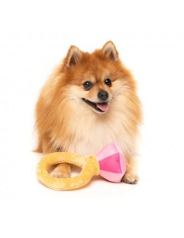 Peluche per cani FuzzYard Love Diamond In The Ruff Ring, anello di diamanti