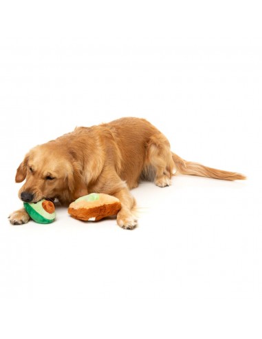 Peluche per cani FuzzYard avocado e toast, set da 2