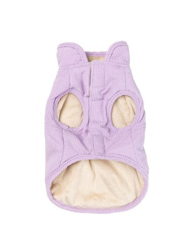 Cappottino per cani in velluto a coste FuzzYard Life Lilla