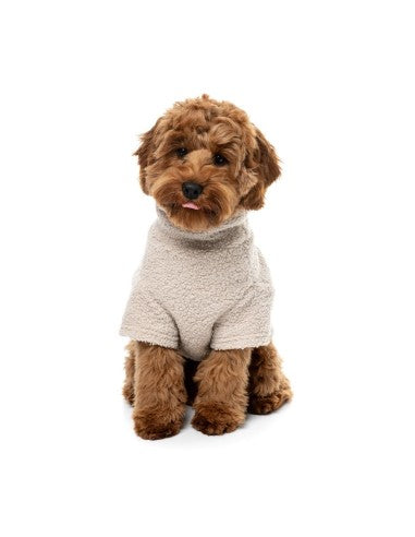 Maglione bouclé per cani FuzzYard Life Sandstone