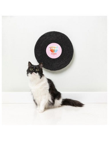 Tiragraffi girevole in sisal per gatti FuzzYard Record Cat Meowly Cyrus