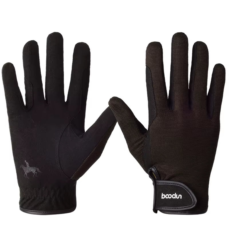 Guanti da equitazione in rete traspirante con grip – vista 9