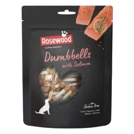 Ossicini al salmone Dumbbells per cani, 150 g