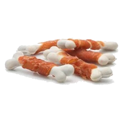Ossi al calcio con pollo per cani, 100 g o 500 g