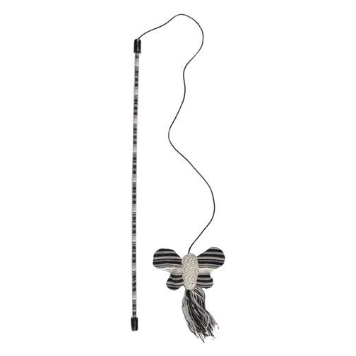 Canna per gatti con farfalla, 45 cm