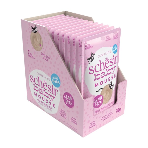 Cibo umido per gatti Schesir Baby mousse pollo con fegato di pollo – immagine 3