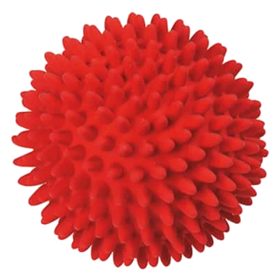 Palla con punte in lattice per cani, 9 cm