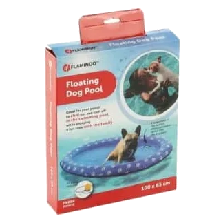 Piscina galleggiante Flamingo per cani fino a 40 kg