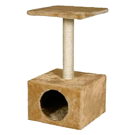 Tiragraffi a palo beige per gatti