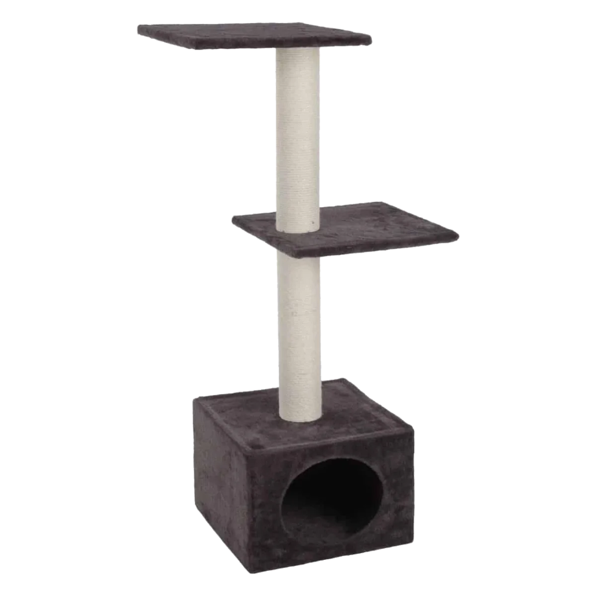 Albero tiragraffi Chairmine grigio per gatti