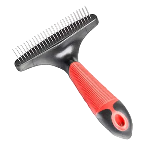 Rastrello a denti rotanti per cani