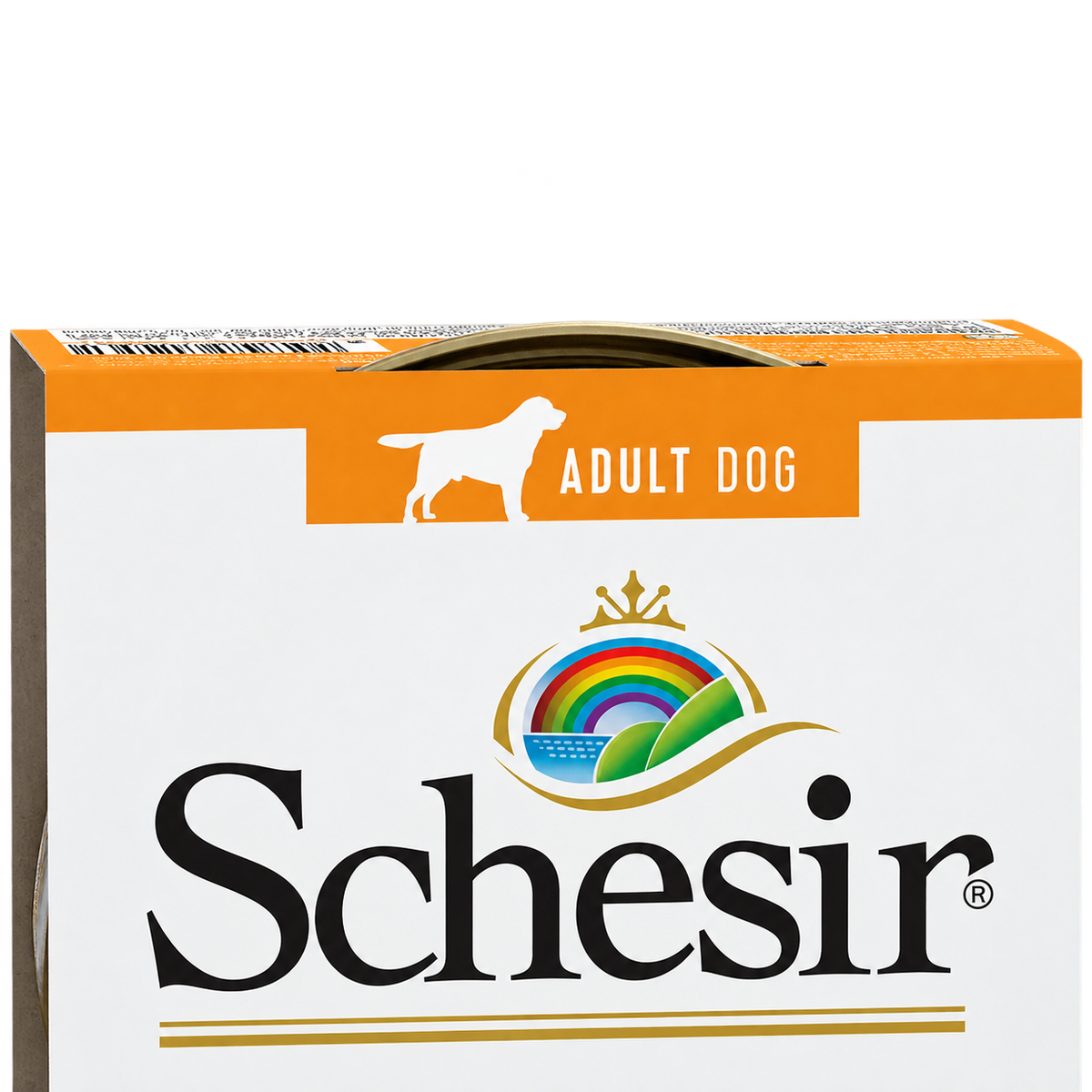 Parte superiore della confezione Schesir pollo e aloe con dicitura Adult Dog