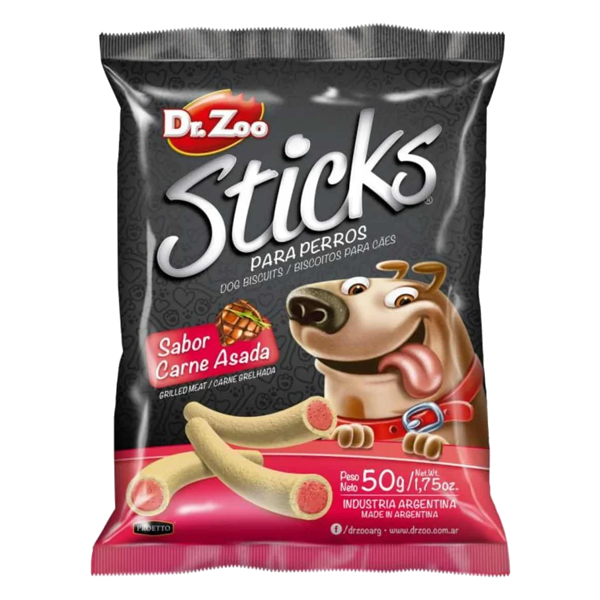 Stick al gusto carne arrosto Dr. Zoo per cani, 50 g