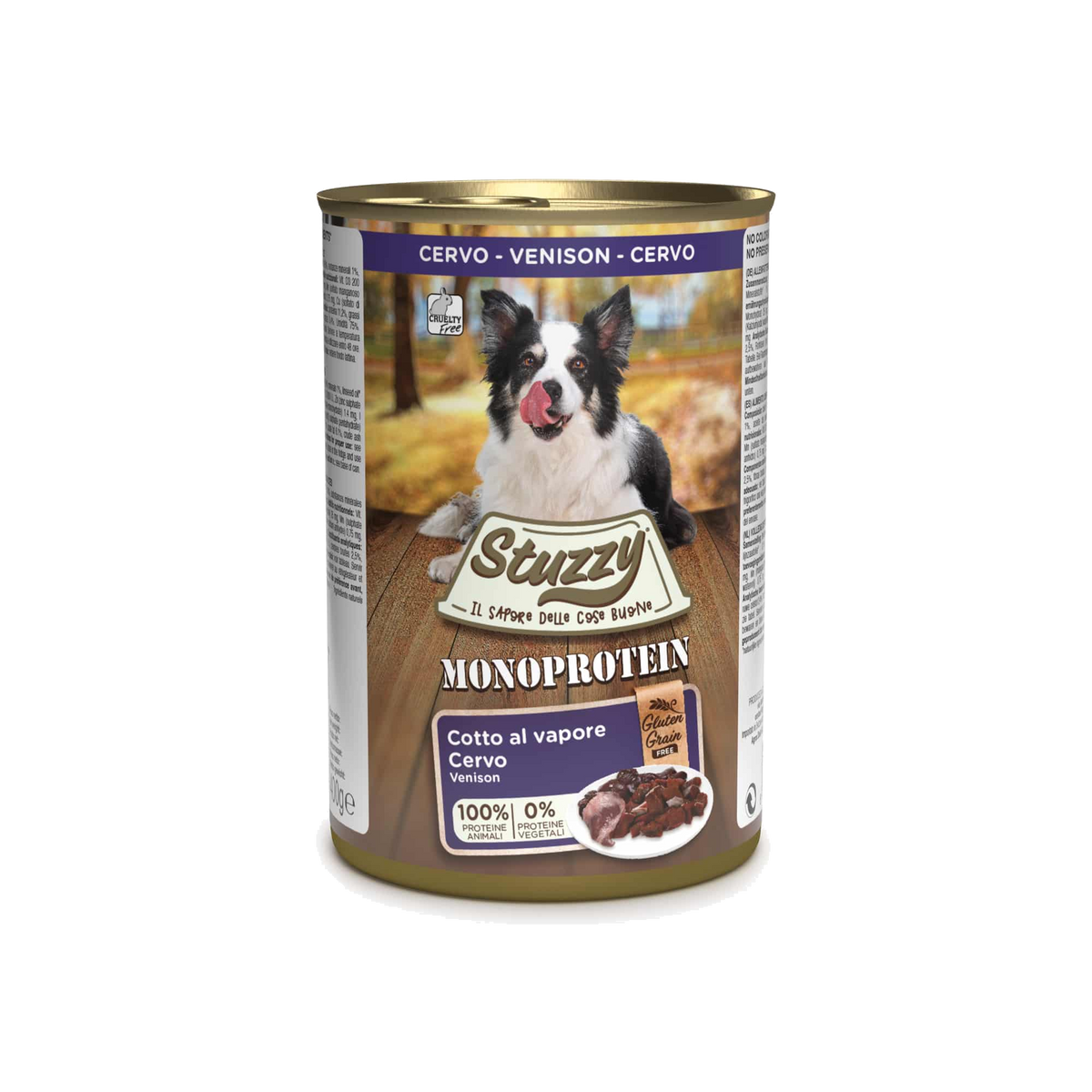 Cibo umido per cani Stuzzy Monoprotein cervo