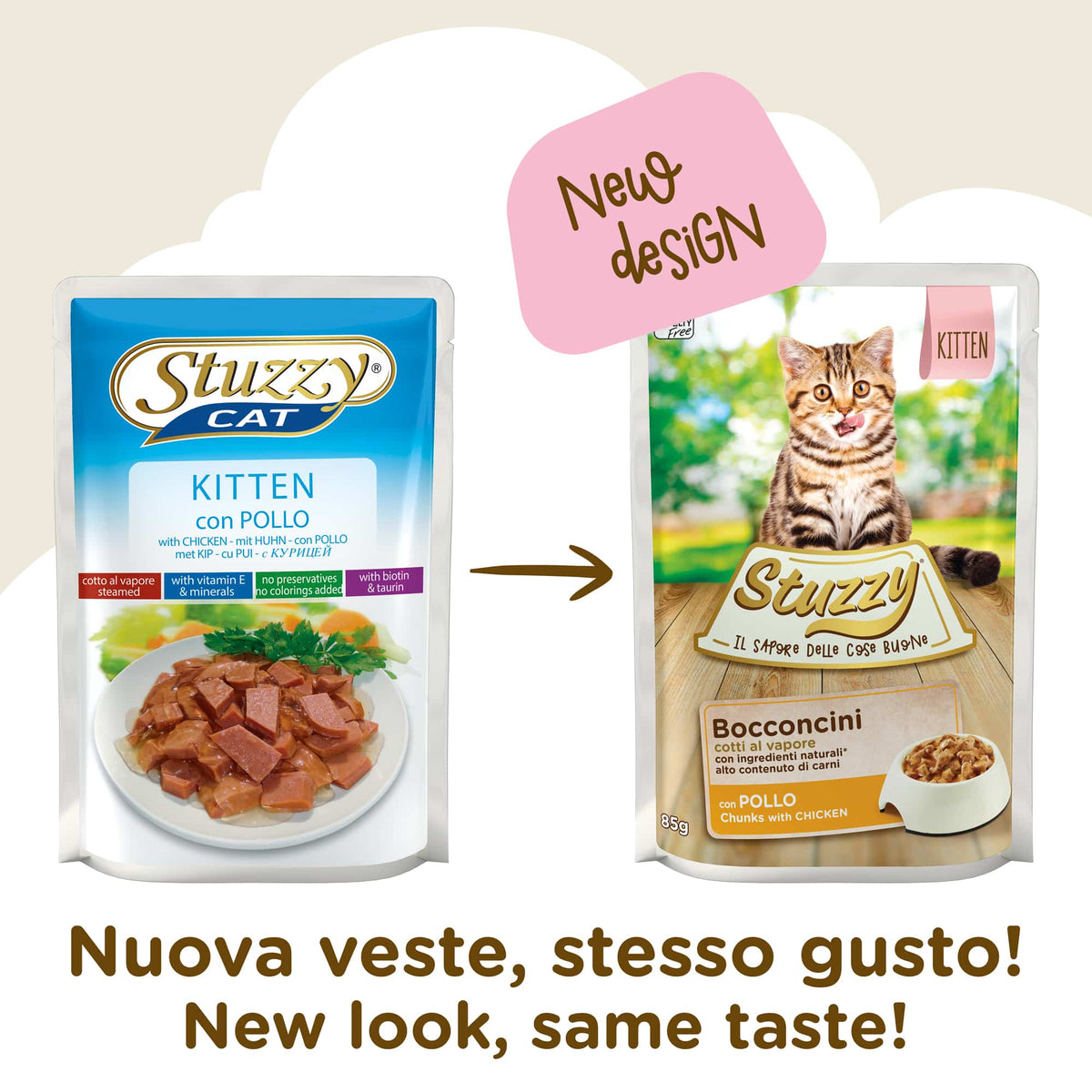 Cibo umido per gattini Stuzzy Cat pollo, busta 85 g – immagine 2