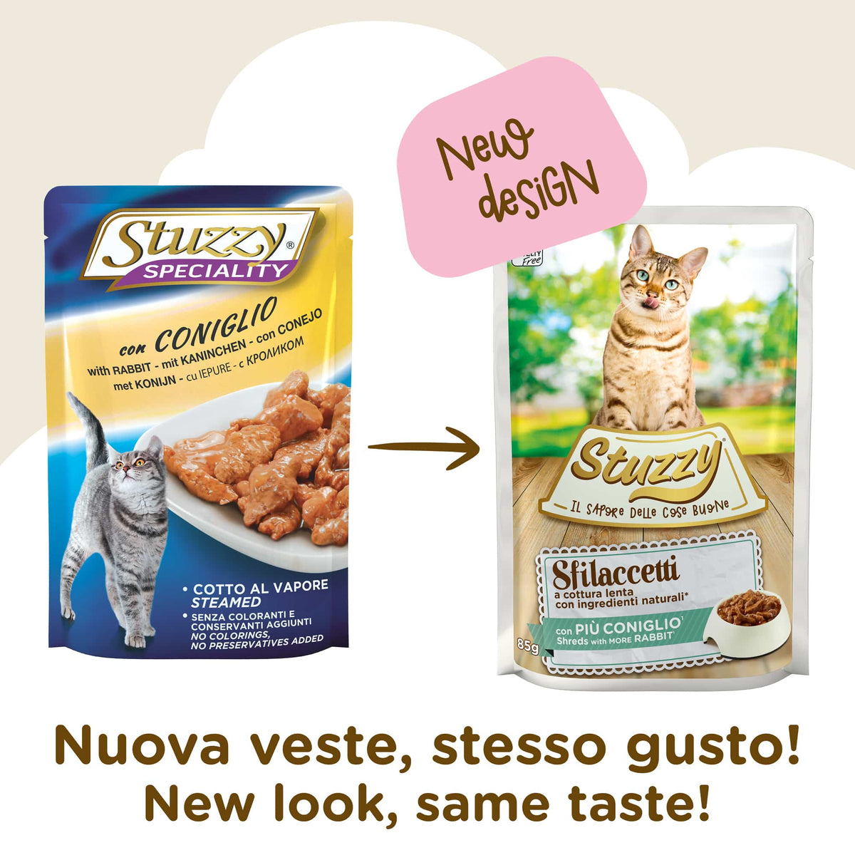 Cibo umido per gatti Stuzzy Cat Speciality coniglio, busta 85 g – immagine 2