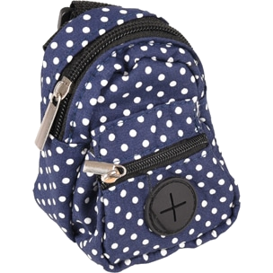 Porta sacchetti e premi 2 in 1 Flamingo blu a pois