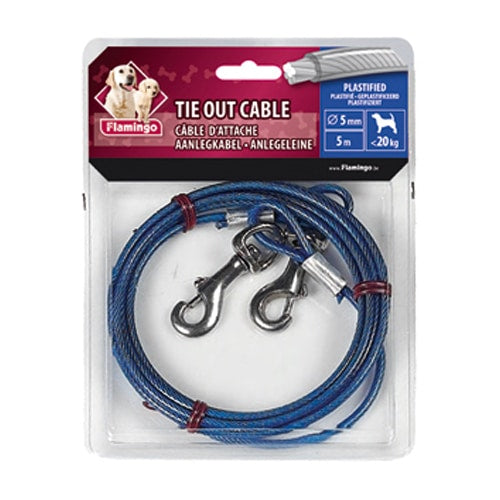 Cavo plastificato di fissaggio, 5 m, 5 mm