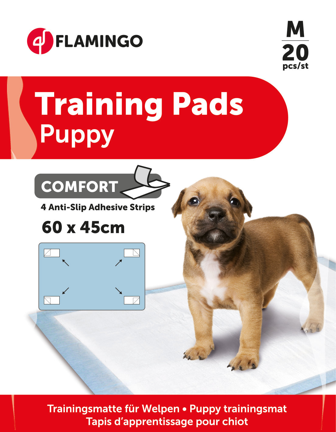 Traversine per cani Comfort con strisce adesive antiscivolo, taglia 2