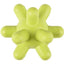 Stella in gomma verde per cani, 10 cm