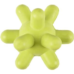 Stella in gomma verde per cani, 10 cm