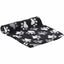 Coperta in pile Esma nera con zampe, 100 × 150 cm
