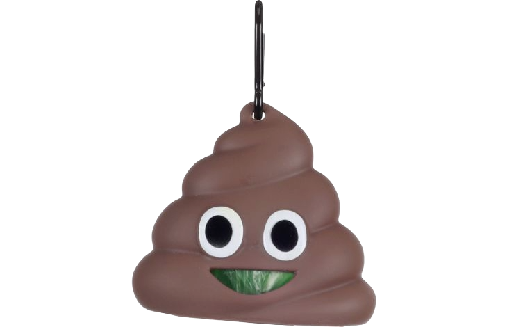 Porta sacchetti Droppie in gomma morbida con aggancio al guinzaglio