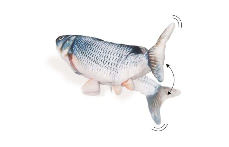 Pesce elettronico con coda mobile per gatti – immagine 3