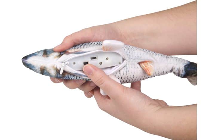 Pesce elettronico con coda mobile per gatti – immagine 2