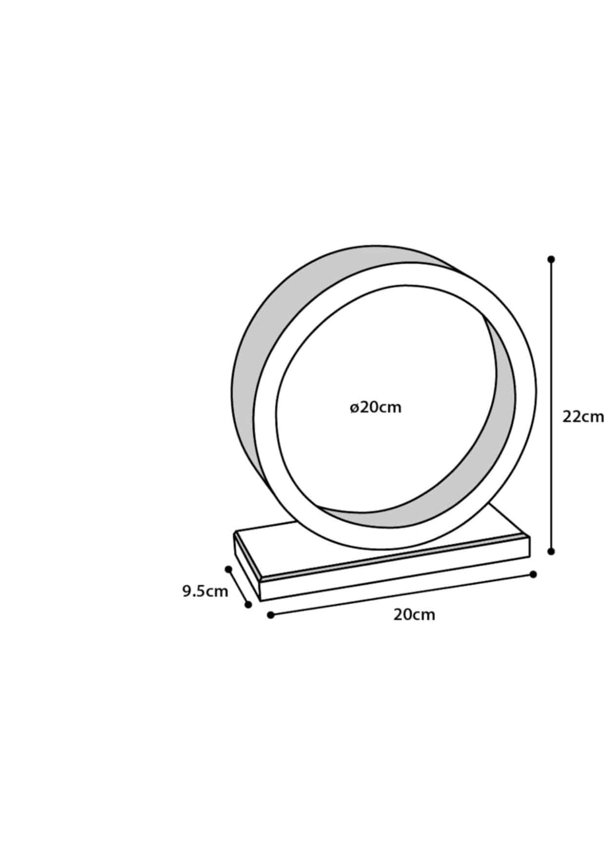 Ruota in legno Danco per roditori, diametro 20 cm – immagine 2