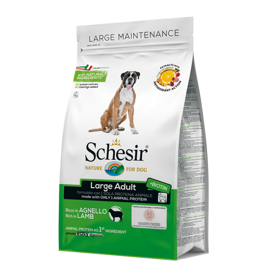 Crocchette per cani Schesir Large agnello, 3 kg