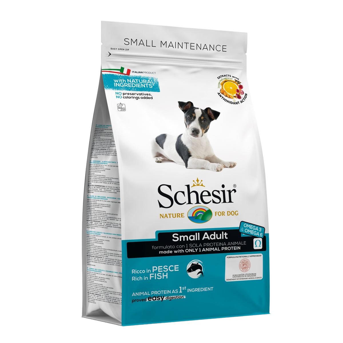Crocchette per cani Schesir Small Mantenimento pesce, 800 g