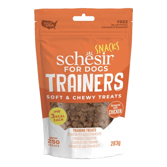 Premi per cani Schesir Trainers al pollo, 283 g